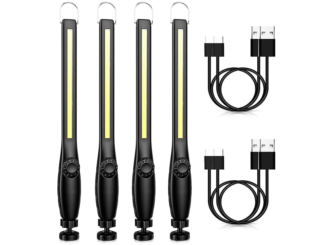 Luz De Trabalho Led Magnética, Recarregável Por Usb, Com Gancho, Portátil, Para Inspeção, Acampamento E Reparo De Veículos. Olysi Shop