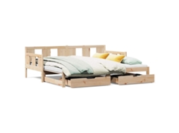 Sofá cama com Gavetão e Gavetas Sem Colchão 90x190 Cm MAISON EXCLUSIVE