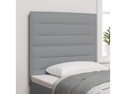 Cabecero Diseño Líneas Gris Claro 80 cm Tela