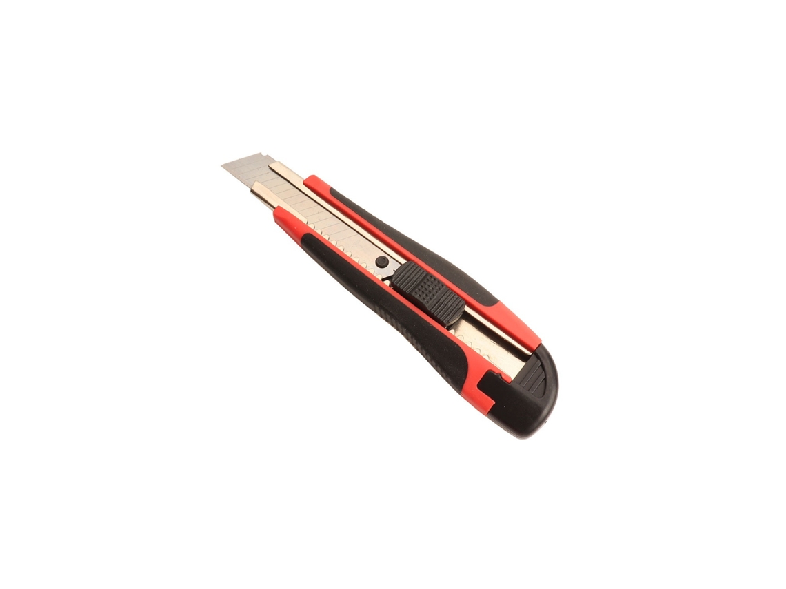 Cutter 18Mm Ergonómico Vermelho e Preto