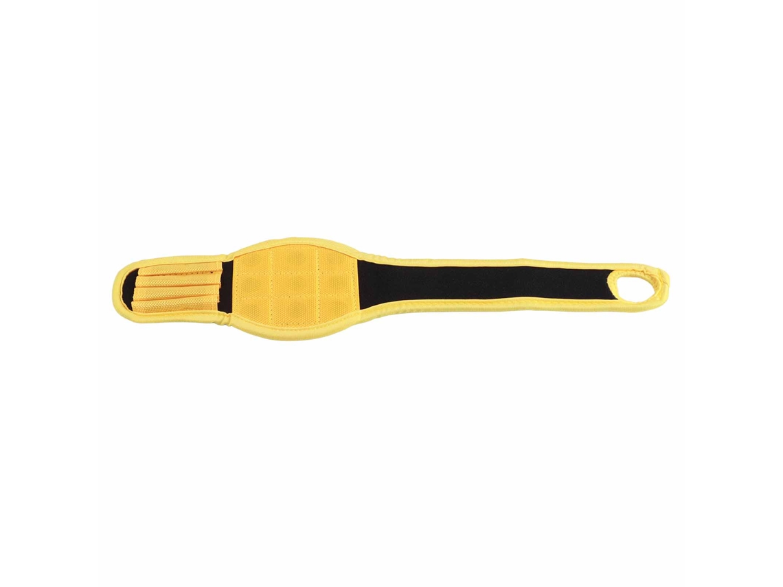 Pulsera Magnética Ajustable Para Sujetar Tornillos Y Herramientas Metálicas Portátil Amarilla