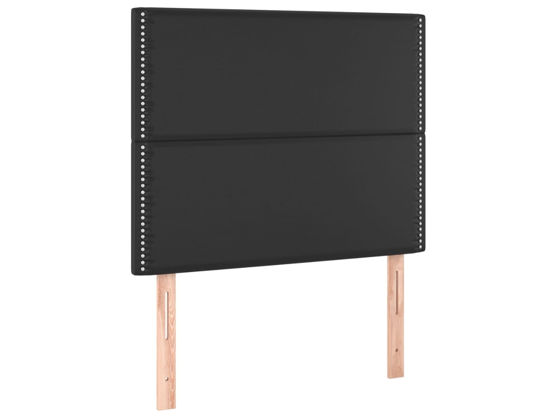 Cabeceira Preta 90x5x118/128 Cm Couro Sintético MAISON EXCLUSIVE