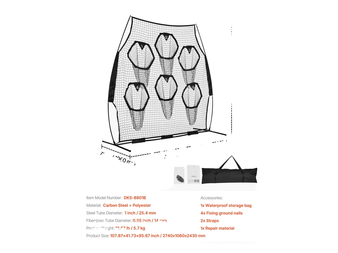 Treinador De Futebol, Design Portátil, Construção Durável, 8x8 Polegadas Preto