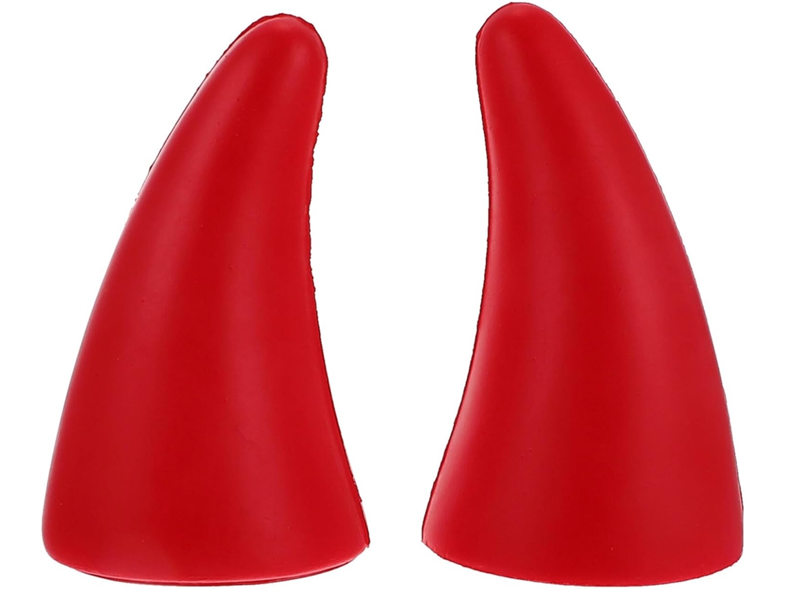 Adesivos 3d De Chifres Diabo Para Decoração Teto Carro No Halloween,poliuretano Vermelho,