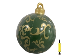 Bola De Natal Inflável Decorativa Pvc 23.6 Polegadas