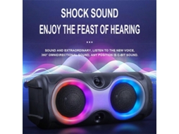 Alto Falante Bluetooth Portátil Com Subwoofer E Rgb Fm/aux Olysi Shop