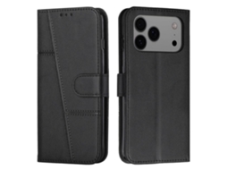 Capa Para Iphone 17 Pro Max Em Couro De Bezerro Com Fivela