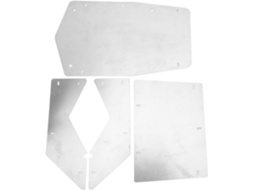 Kit SFUSHOS, de atualização, painéis de aço inoxidável para Wraith 90018, capô, teto