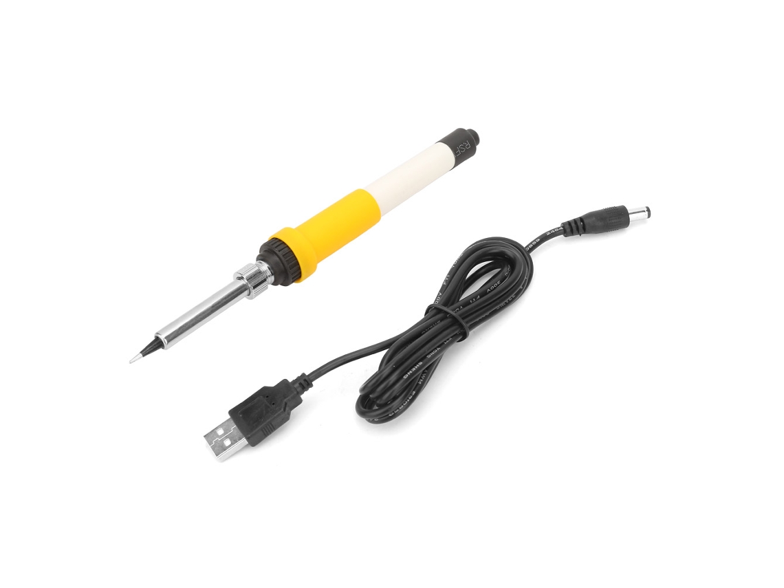 Ferro de soldar elétrico portátil USB de 12V 60W para reparo de PCB e projetos DIY SMD