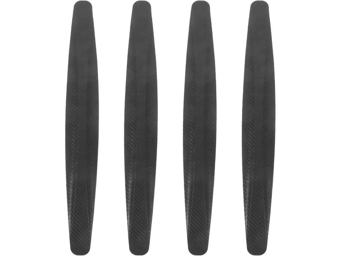 Conjunto De 4 Faixas De Proteção Em Pvc Preto, Sem Rebarbas, Sem Necessidade De Furar.