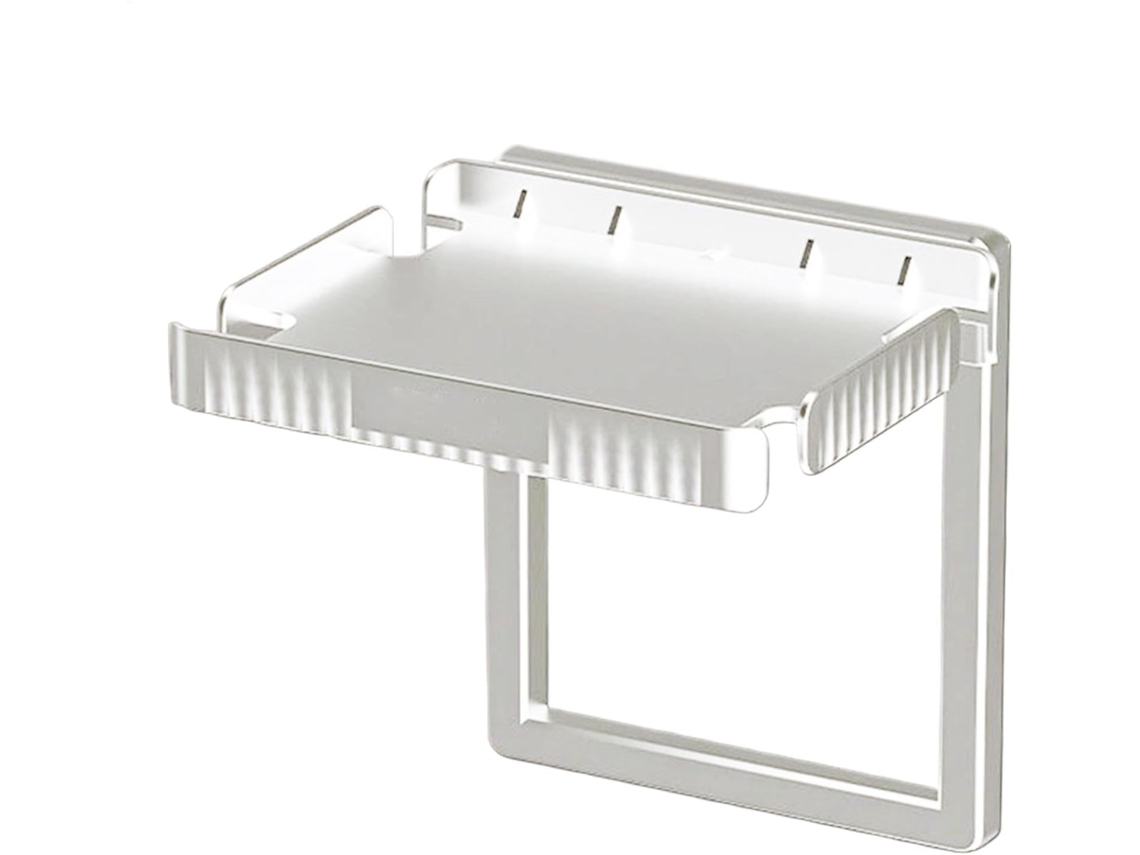Prateleira De Tomada Para Banheiro, Prateleira De Parede Adesiva Que Economiza Espaço Suporte Tomada Vertical Decorativo