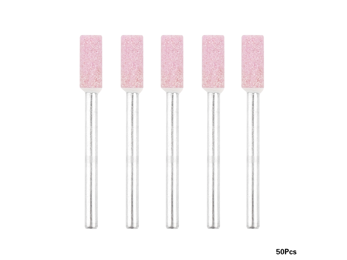 Conjunto de 50 pontas de moagem cilíndricas de cerâmica para ferramenta de polimento rotativa (3*5mm)