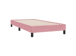 Bed Frame, Bed Frames Vidaxl Cor-de-rosa Veludo (90 X 220 Cm)