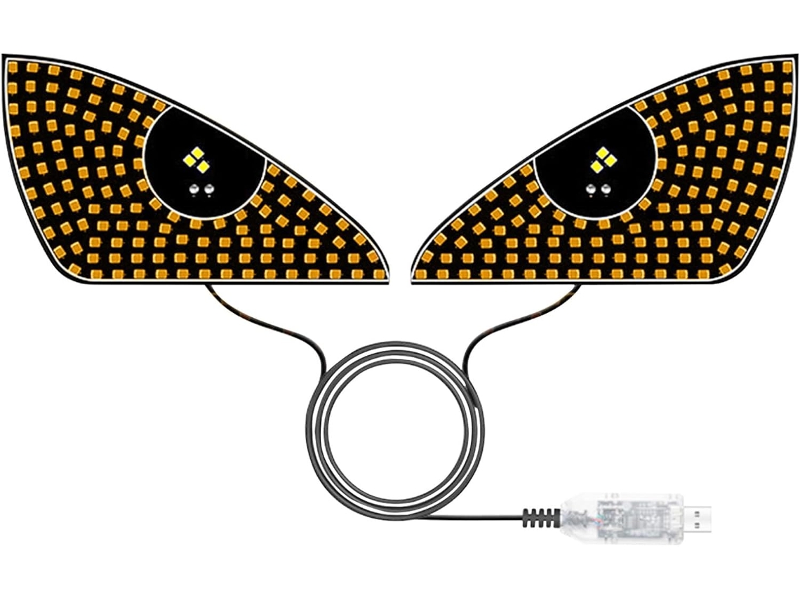Faróis De Led Com Efeito De Olhos Animados Para Carros