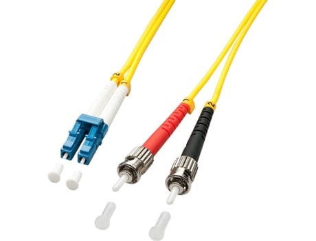 Cabo Fibra Ótica LINDY (LC - ST - 5 m - Amarelo)