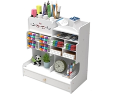 Porta, Canetas, Organizador de Mesa Multifuncional para Materiais Escolares, de Escritório e Arte BRILVIBERA (pb18, Branco)