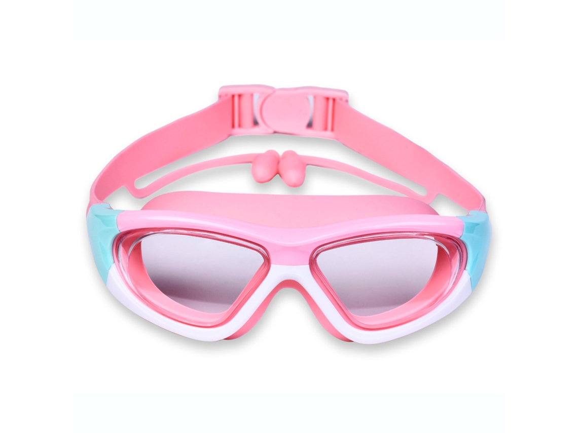 Óculos de Natação Infantis com Visão Clara e Protetores Auriculares para Meninos e Meninas nas Cores Laranja e Rosa AQUAFORGE