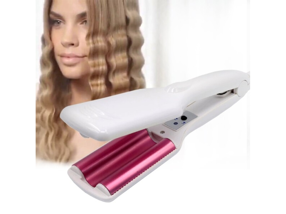 Plancha de pelo profesional con rizador y permanente - Aquaforge