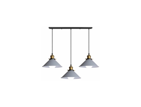 Lustre Retro Araignée E27, Luminária de Teto Grigia para Sala e Corredor