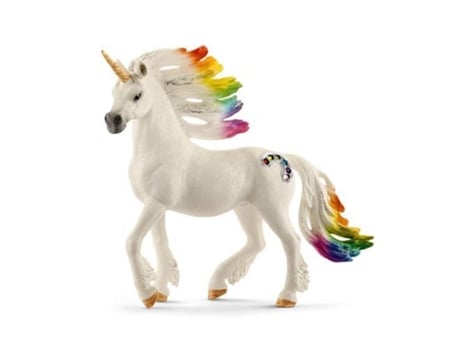 Figura  Unicórnio Arco Íris Garanhão