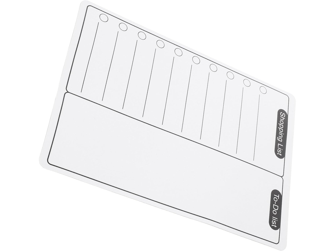 Quadro branco magnético sem cola ou fita adesiva, apagável a seco, para geladeira, ímã macio, para listas.