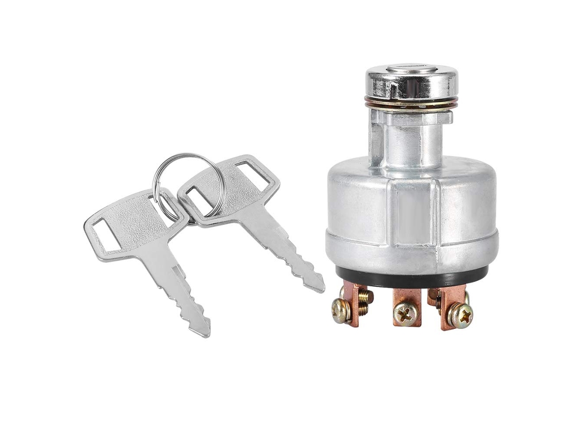 Interruptor de ignição, interruptor de partida à prova d'água com chave de 6 terminais e 2 chaves para SK200-3 SK200-5 SK12