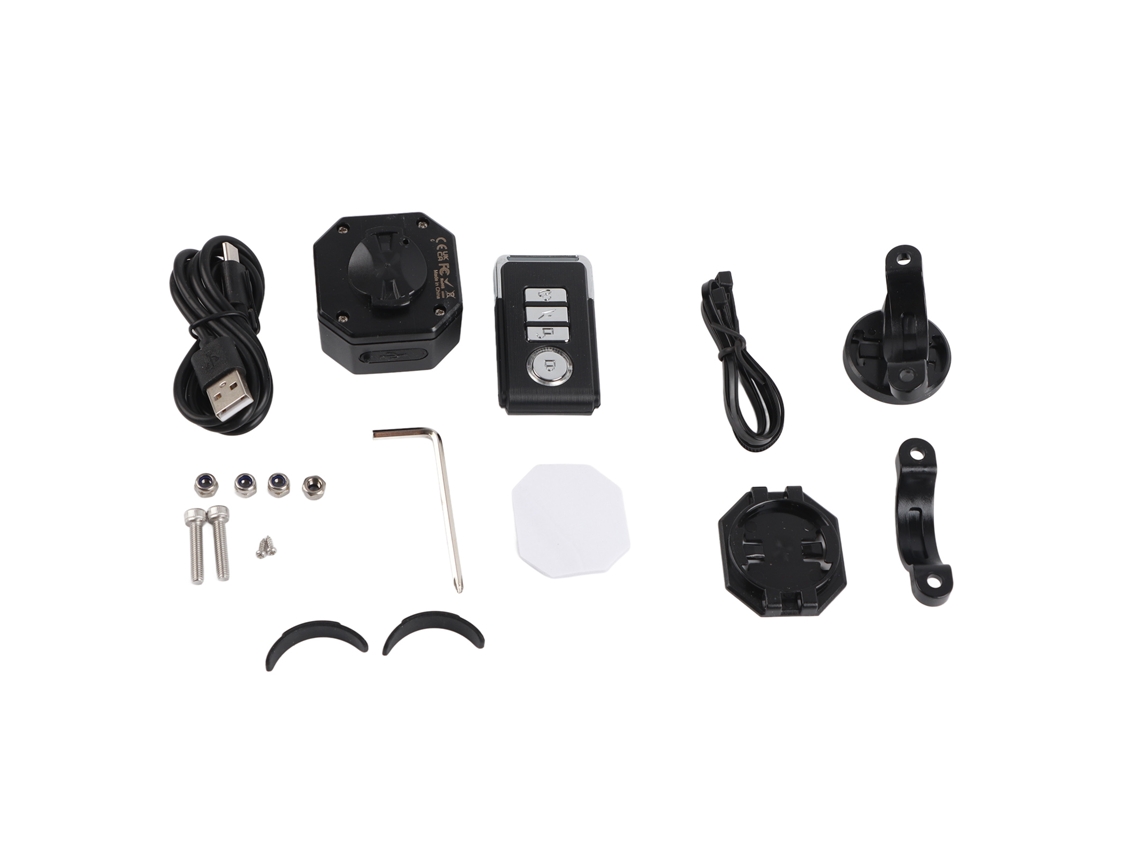 Business sistema de Alarme para Bicicleta com Controle Remoto Usb C Anti roubo Vibrador Moto Scooter À Prova D'água Ip65 110db