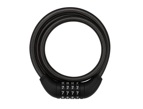 Cadeado Antivol Com Código 80 Cm Cabo Espiral 12 Mm Robusto Para Bicicleta, Moto E Patinete Boxbrico