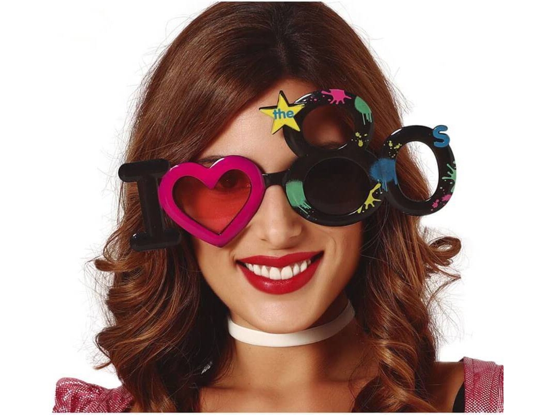 Óculos DISFRAZZES Divertidos I Love 80