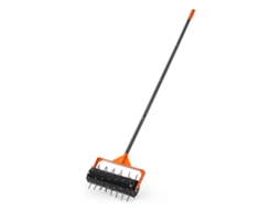 Aerador Manual para Relva com Rodas de 15 Polegadas e 42 Pontas para a Saúde do Solo do Jardim VEVOR