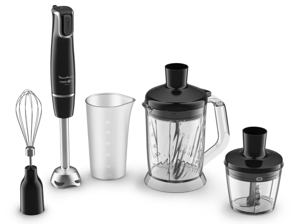 Varinha Mágica + Acessórios MOULINEX Infinyforce DD94L810 (Outlet Grade A - 1000 W - Preto)