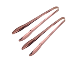Pinça de cozinha Rebe-304 em aço inoxidável com cabo antiderrapante, 23 cm (9 polegadas), conjunto com 2 peças.