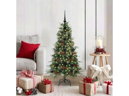 Vidaxl Árvore De Natal Articulada Artificial Verde 120 Cm Pe E Pvc