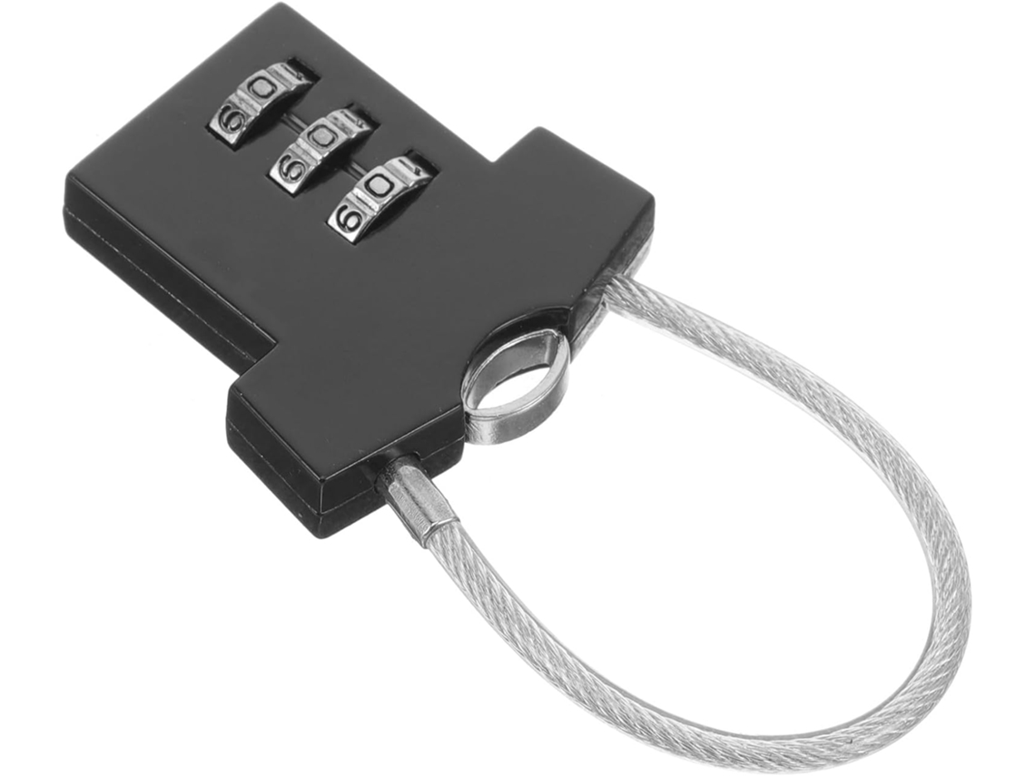 Conjunto De 4 Cadeados Compactos De Aço Inoxidável Com Combinação