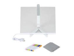 Quadro De Notas Led Com 7 Marcadores, Acrílico Para Escrita A Seco, Alimentado Por Usb, Mensagens Regravável Crianças. Aquaforge