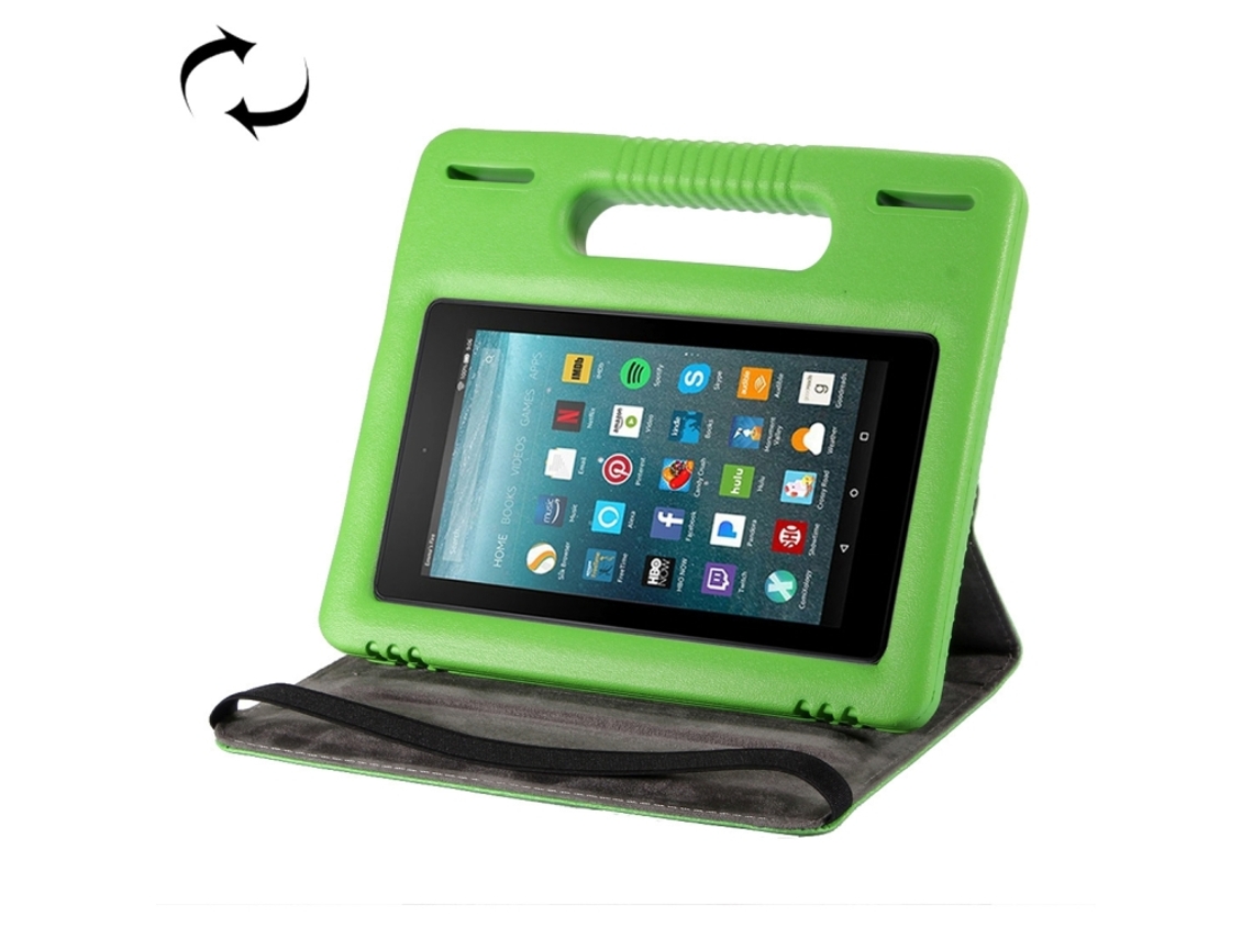 Capa Halinuia Para Tablet Amazon Kindle Fire 7, Cor Verde