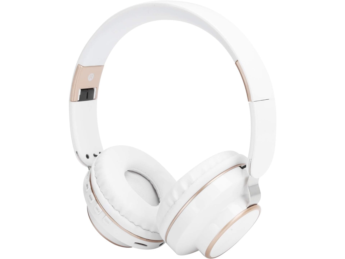 Fone De Ouvido Hifi Bluetooth 5 0 Dobrável Para Jogos, Esportes E Uso No Computador, Preto, 1 Unidade Branco