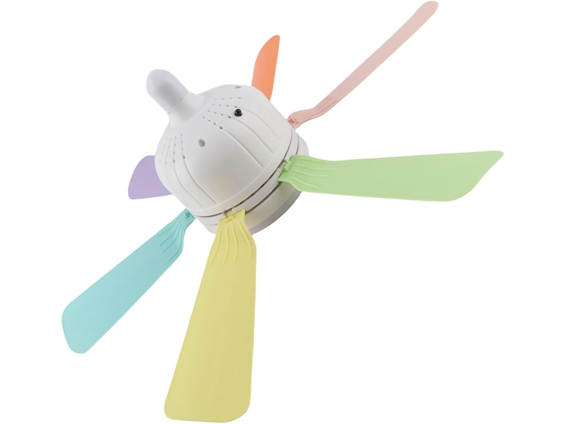 Ventilador De Teto Com Controle Remoto, Luz Led Regulável, Base
