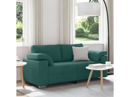 Vidaxl Sofá De Dois Lugares Verde Escuro 180 Cm Tecido