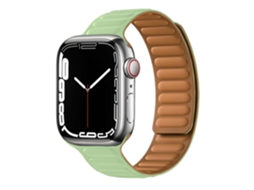 Bracelete Pulseira Magnética de Forte Conexão para Apple Watch Ultra 49Mm Verde Claro
