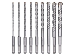 Jogo De 9 Brocas Sds Plus Para Concreto,aço E Pedra 5 A 16mm Perfuração Rápida E Precisão Garantida Btforus (160mm)