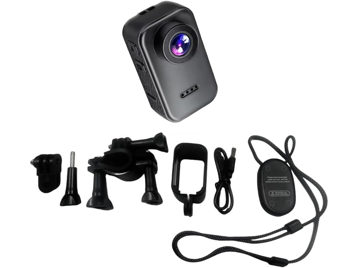 Mini Câmera Portátil À Prova D'água de 1,47 Polegadas com Resolução 1080p para Esportes SFUSHOS