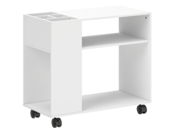 Suporte Mesa Impressora Compartimento Escritório Branco