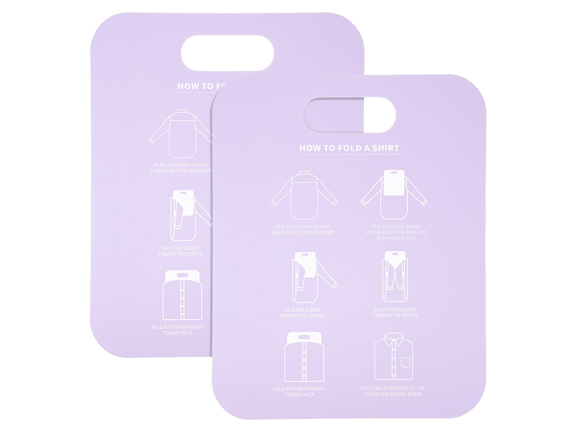 Parvistic - 2 Pranchas Dobráveis Profissionais de Papelão para Roupas, PP, Prancha Dobrável Simples para Roupas