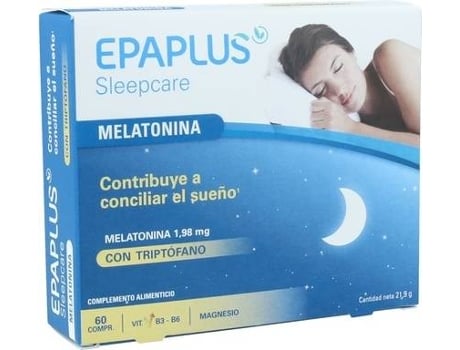 Suplemento Alimentar EPAPLUS - PERÓXIDOS FARMACÉUTICOS Melatonina Forte Con Triptófano (60 comprimidos)