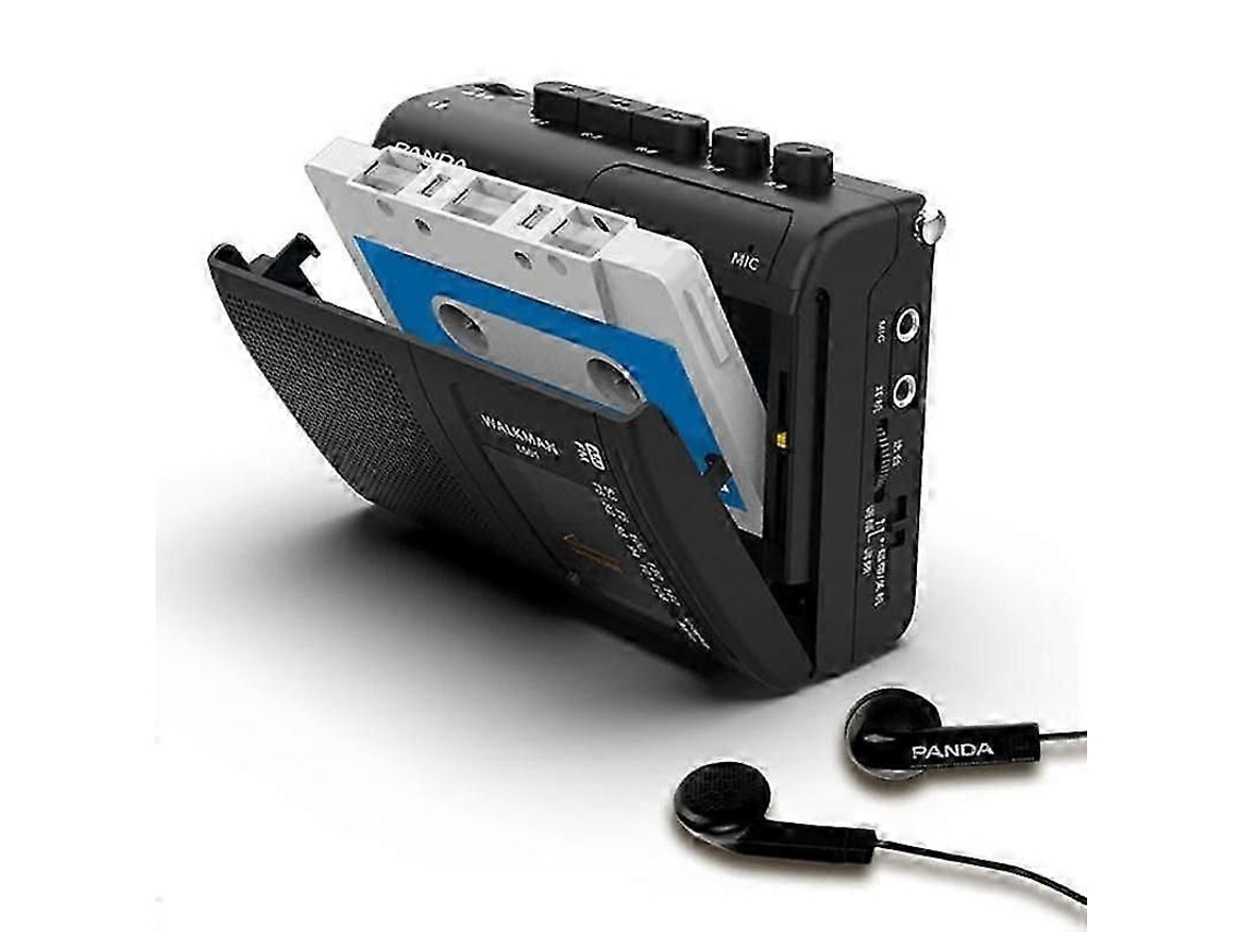 Panda 6501 Rádio Am/fm Portátil Leitor de Walkman com Alto falante Fone de Ouvido TAISHENGDA