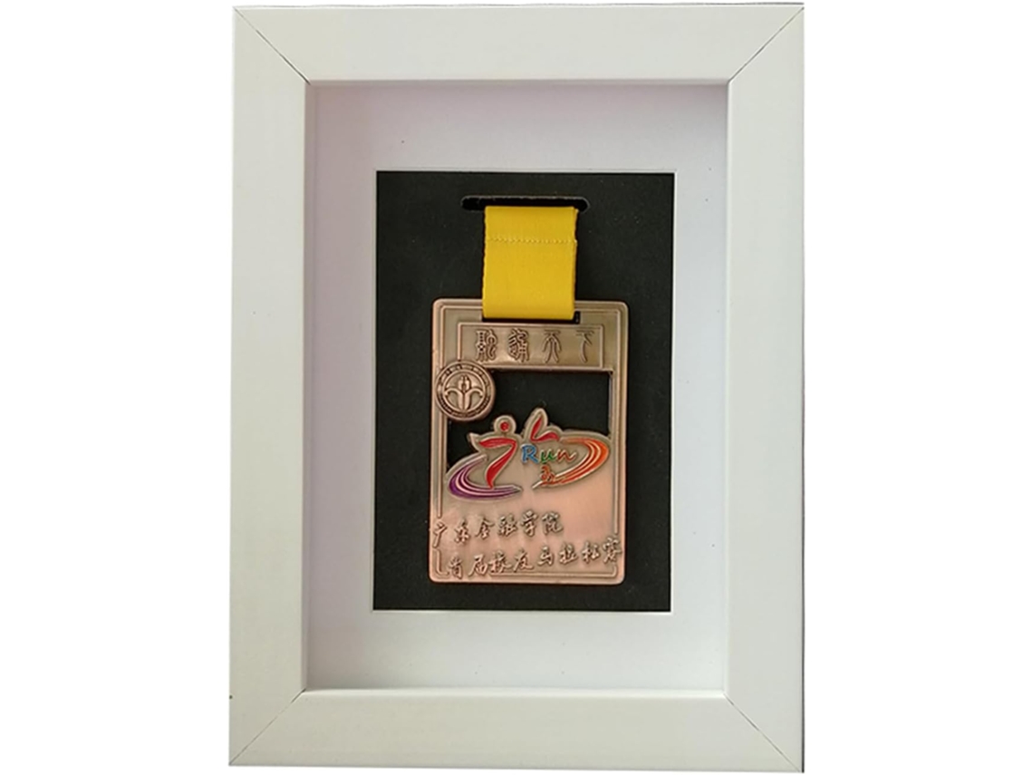 7 Polegadas (1 Medalha)) - Boîte De Stockage De Médailles Pour Coureurs Coureurs, Présentoir Bois Massif,
