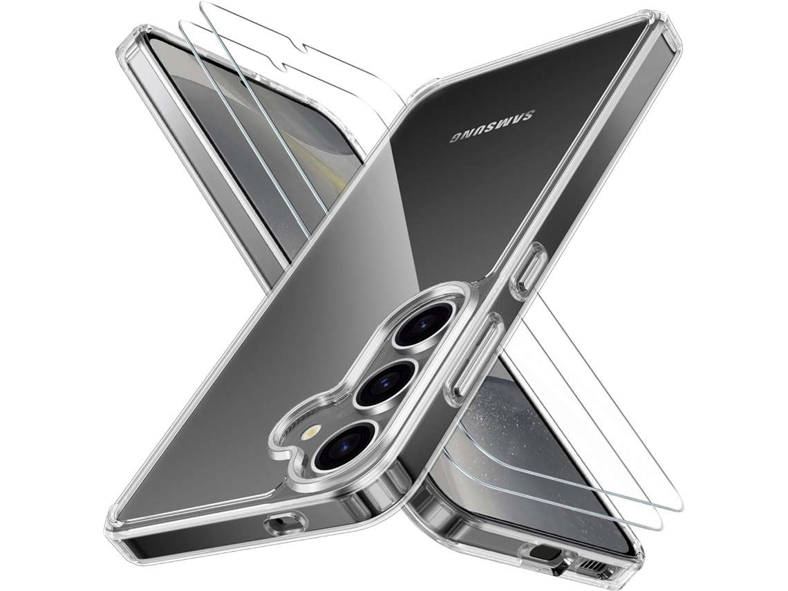 Capa Amarelação Proteção Antichoque Para Samsung Galaxy S24 Hongwe. Transparente