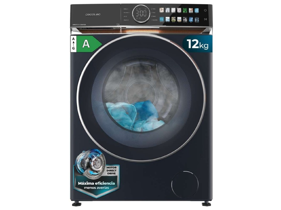 Máquina De Lavar Roupa De Carregamento Frontal Cecotec Bolero Dresscode 12980 Direct Drive Azul