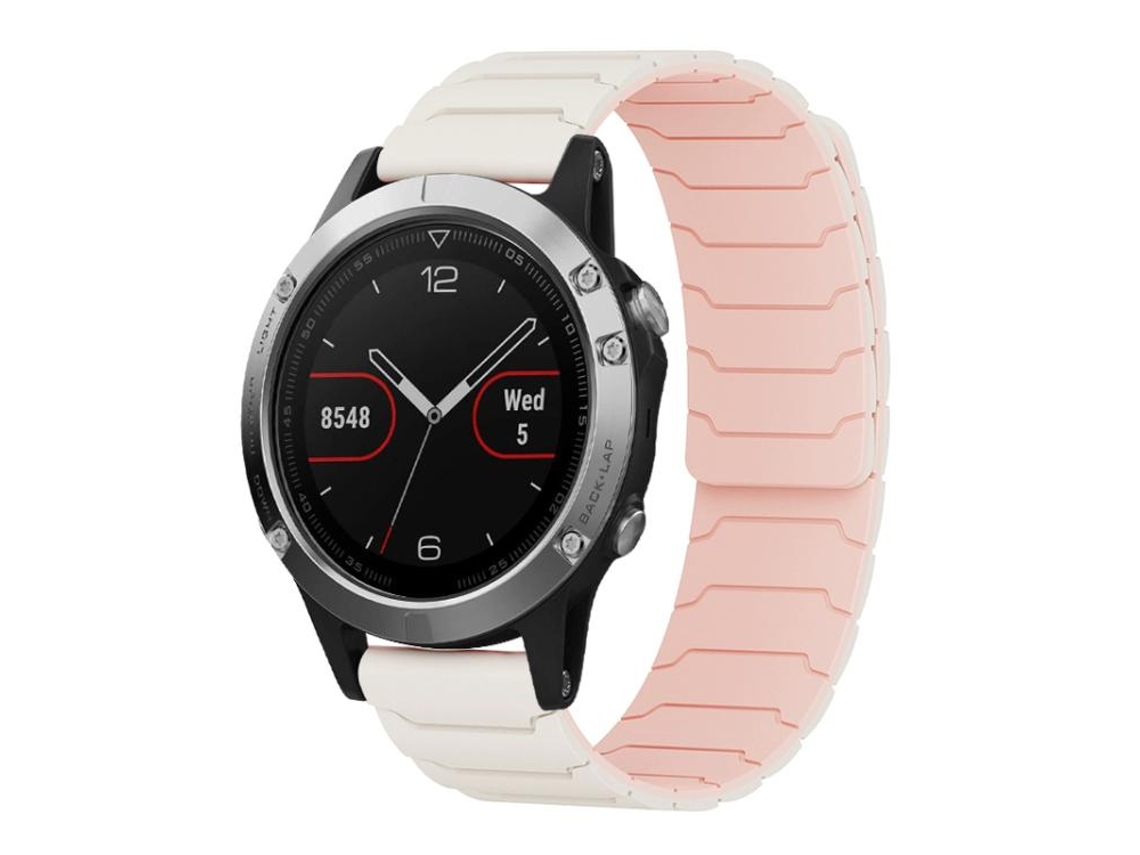 Bracelete para Garmin Fenix 8 / 7 / 6 / 5 silicone magnético azul meia noite XIAOMOYU (22mm)